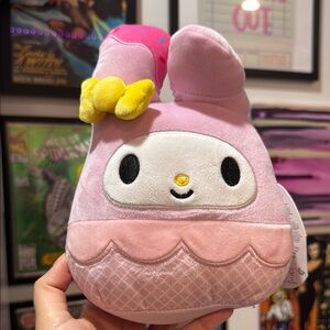 Squishmallows 6.5” My Melody ice cream NWT